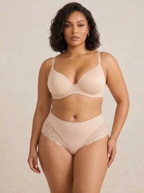 Pinsy Lace Shaping Hipster Panty 2X NWT Light Control